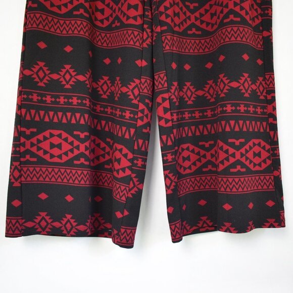Ashley Blue Aztec Print Wide Leg Pants 2XL XXL - Picture 5 of 8